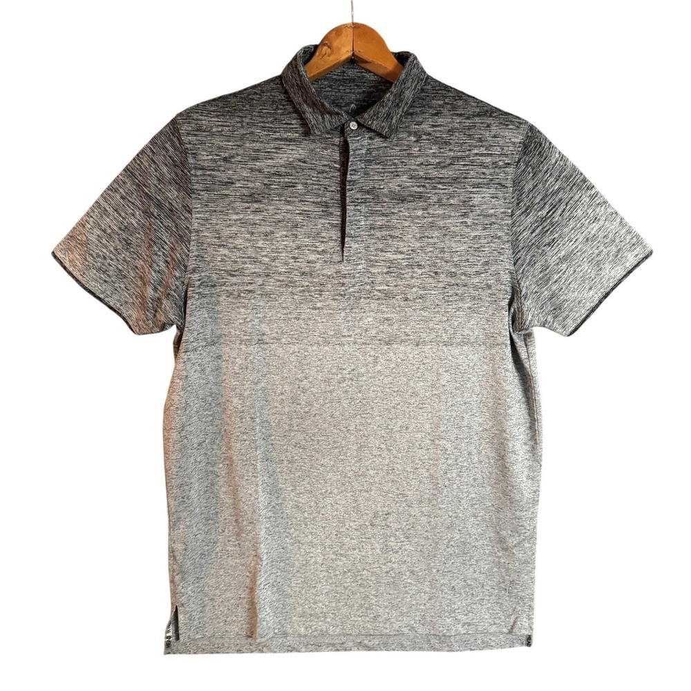 HEAD GOLF Mens Gray Heathered Short Sleeve Polo Shirt Size Large
